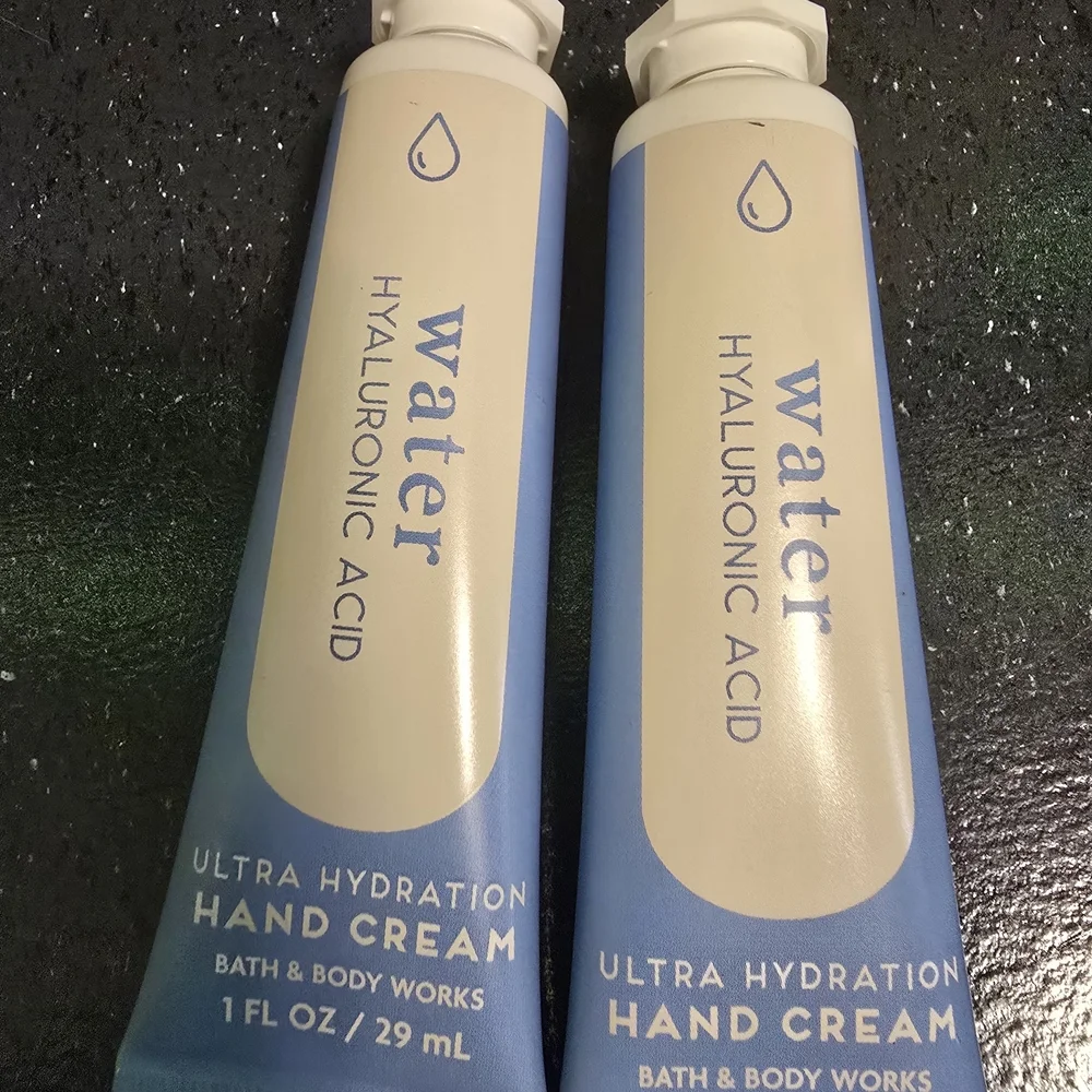 2 PC Bath & Body Works Water Hyaluronic Acid Hand Cream Set